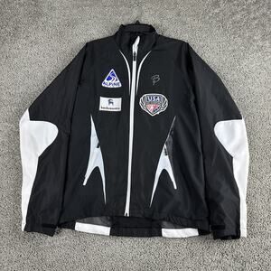 Bjorn Daehlie Jacket Mens Large Black White US Ski Team Ski Jumping Norway